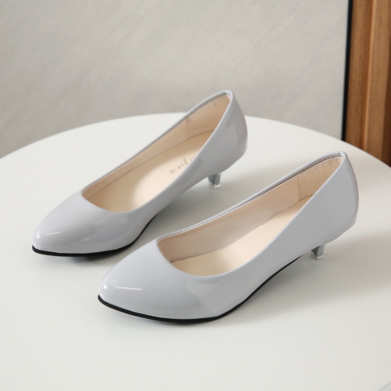 Women Shoes Black - Große Größen 35-42, weiche Damen-Halbabsatzschuhe, schwarze