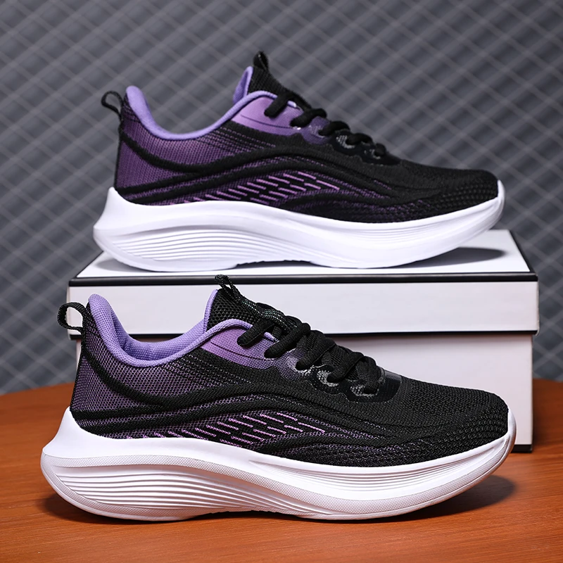 Women Shoes Qc - Plateau-Sneaker für Damen, atmungsaktives Mesh, bequeme
