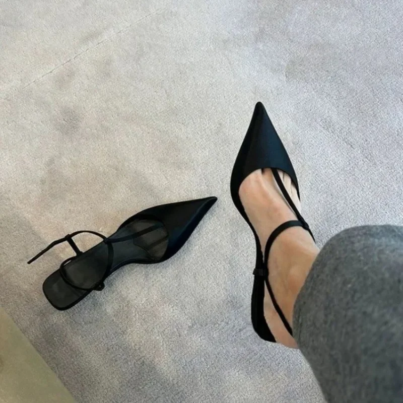 Women Shoes Ysl - Markenschuhe für Damen, sexy spitze Zehen-Damensandalen,