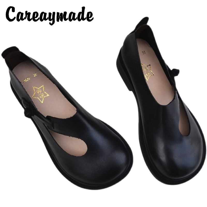Women'S Heels - Careaymade-Echtes leder große schuhe retro nationalen
