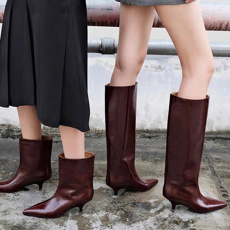 Women'S Shoes Chelsea - Chelsea-Stiefel aus Lackleder für Damen, hohe