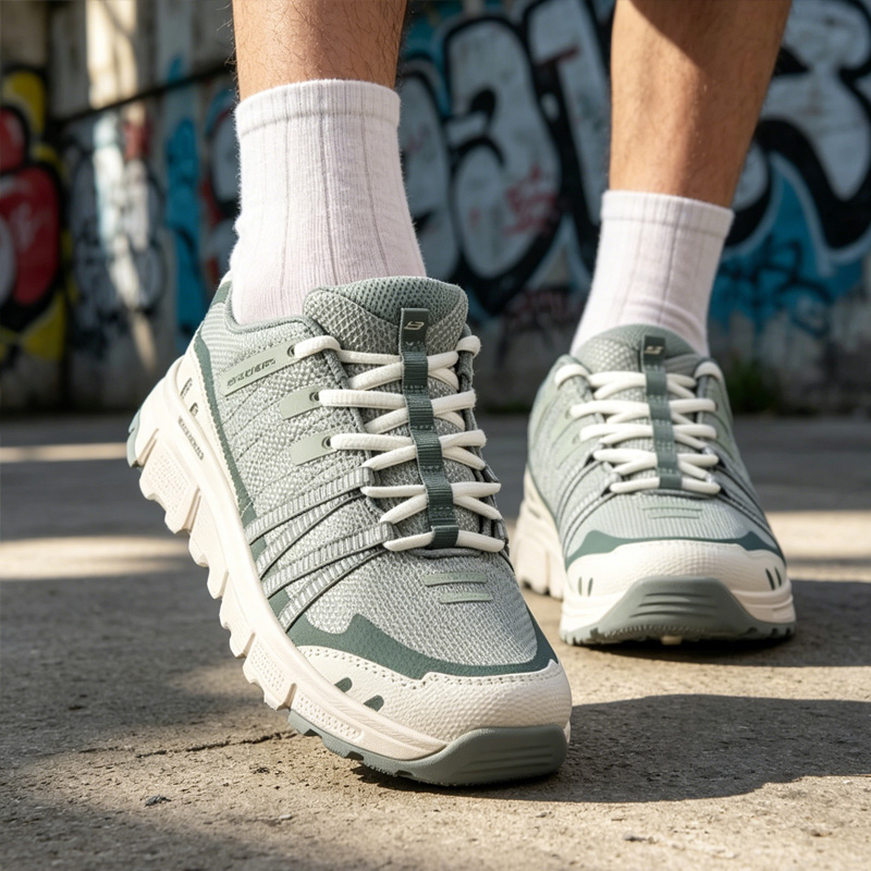 Women Shoes Hong Kong - Skechers Outdoor-Wanderschuhe für Damen 180149-GRN/180149-NAT/180149-NVPR, rutschfeste,