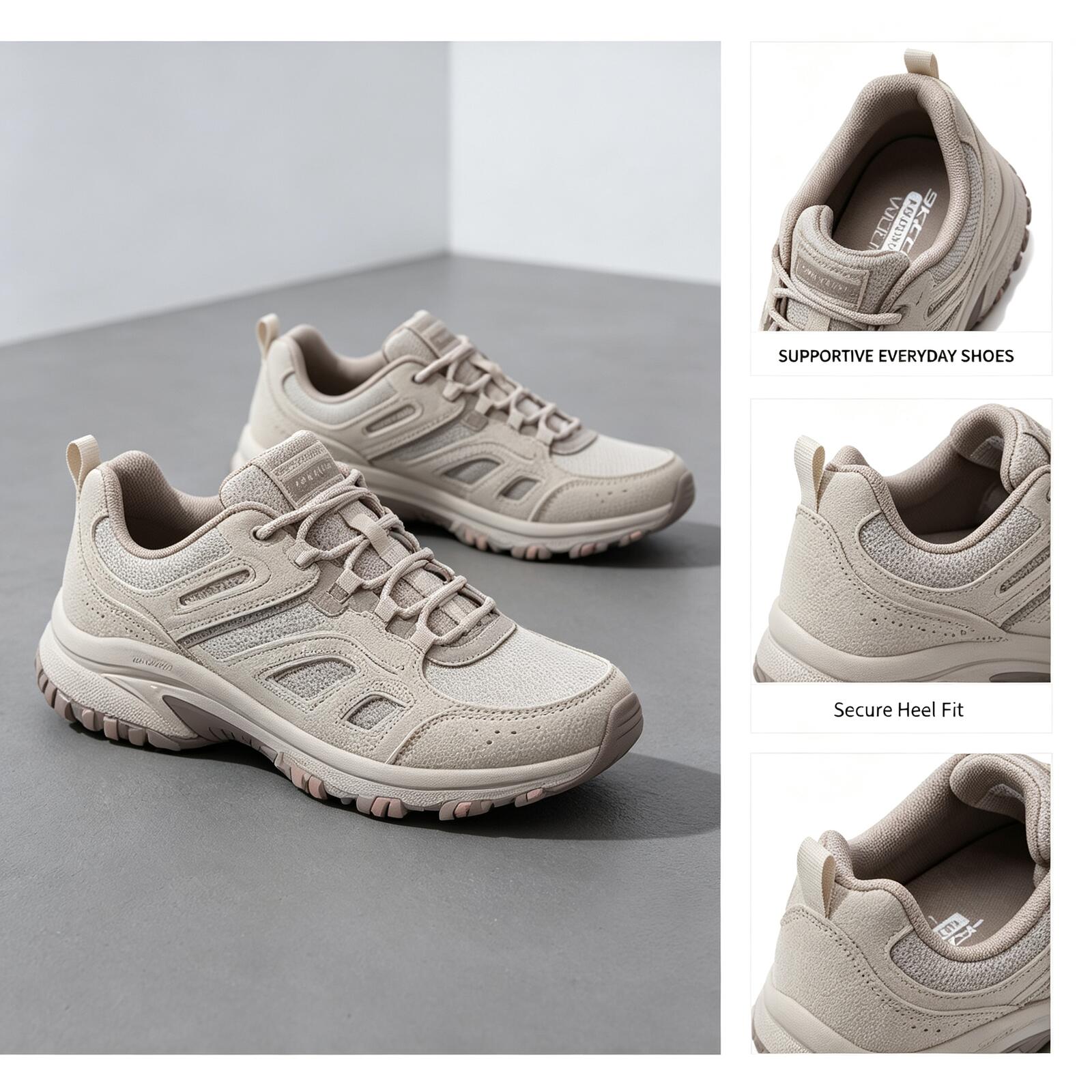 Women Shoes Hong Kong - SKECHERS Damen-Laufschuhe, atmungsaktives Obermaterial, rutschfeste Laufschuhe,