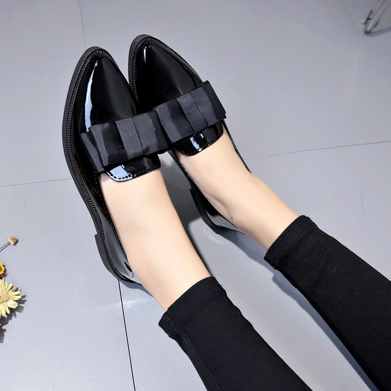 Schwarze/Weinrote Lackleder-Sp – Women Shoes Black Bewertung und Preis
