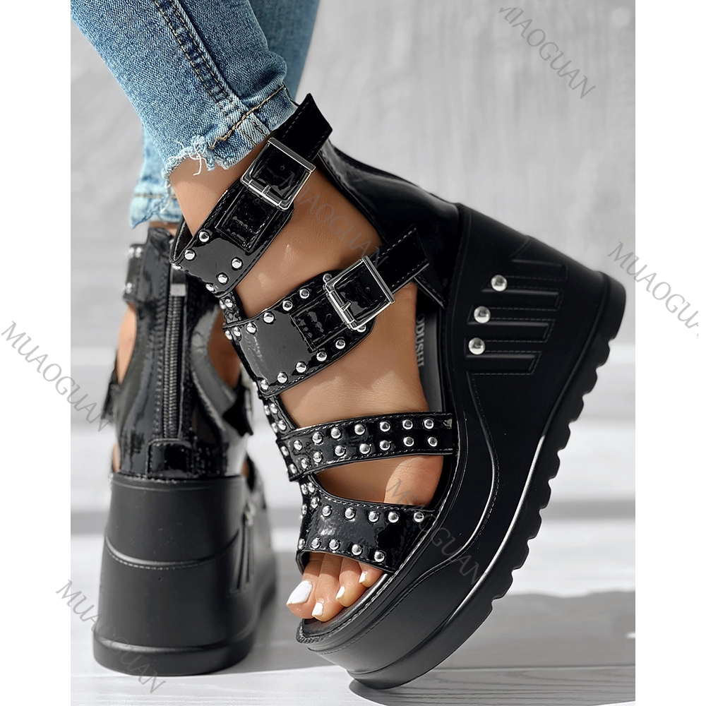 Modische Damen-Sandalen mit Pe – Women Shoes Black Bewertung und Preis