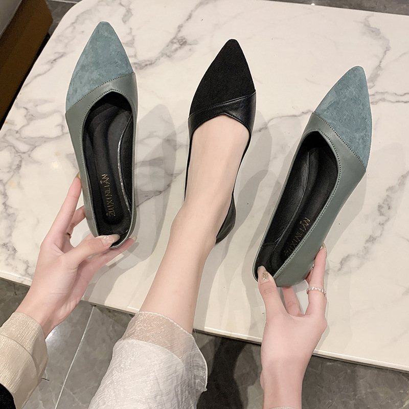 Flache schwarze Lederschuhe fü – Women Shoes Black Bewertung und Preis