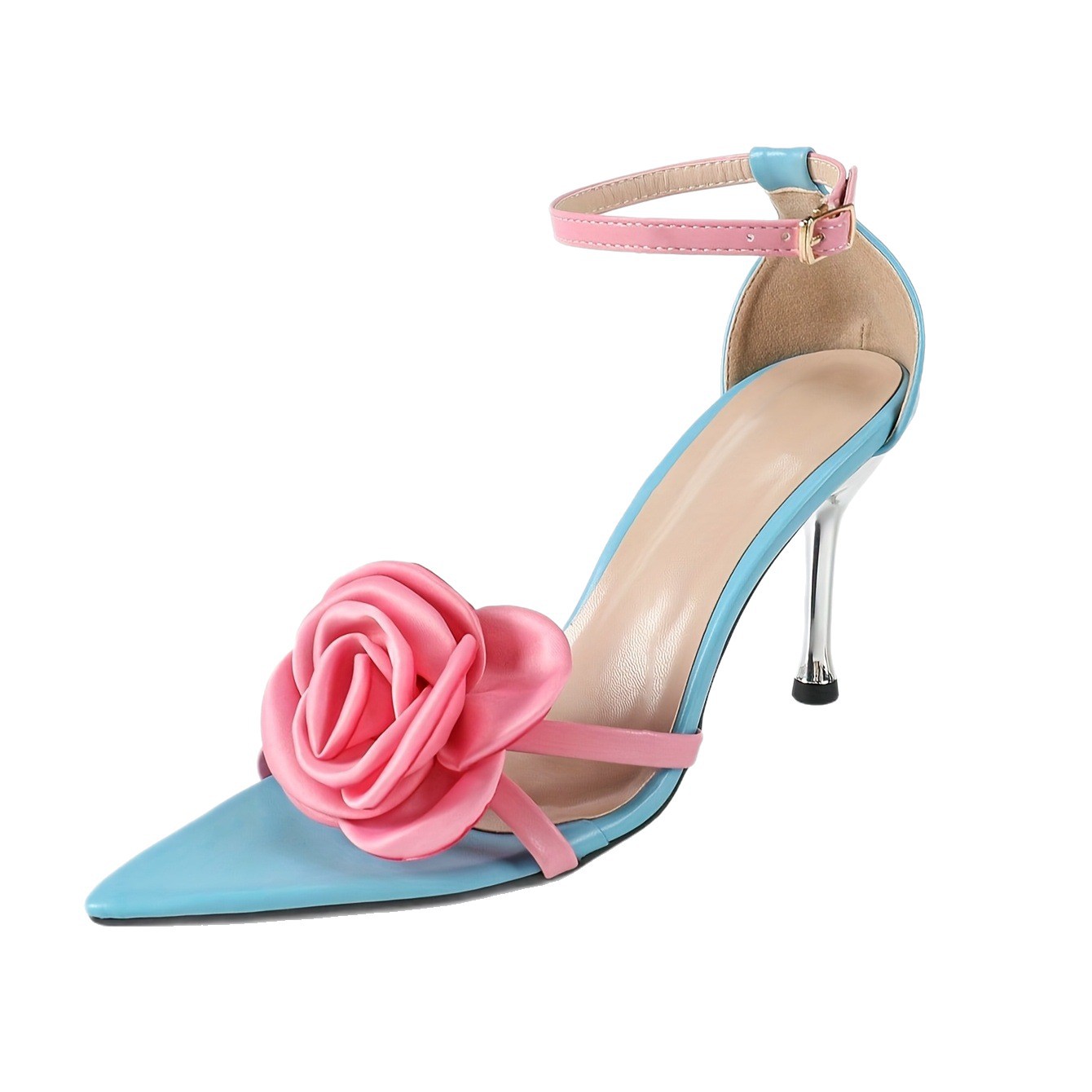 10cm/3,93 Zoll Rosa Blumen Bla – Women'S Shoes Back To School Bewertung und Preis